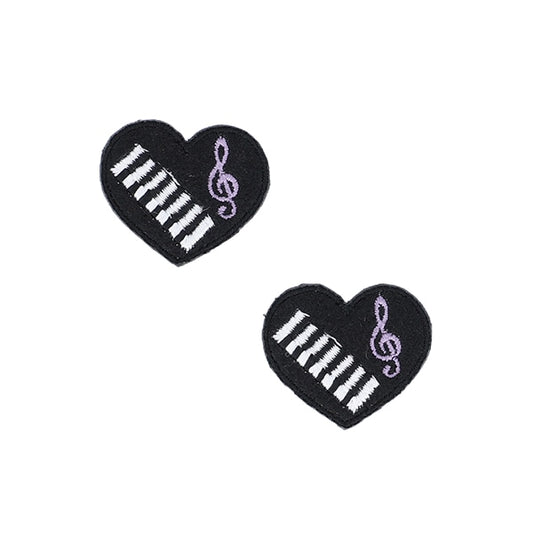 Patch "Favorite Series MiniPatch Piano Heart MOW862] KIYOHARA