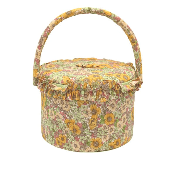 Boîte à couture "Liberty tissu panier de couture SO6-DC10480ye"