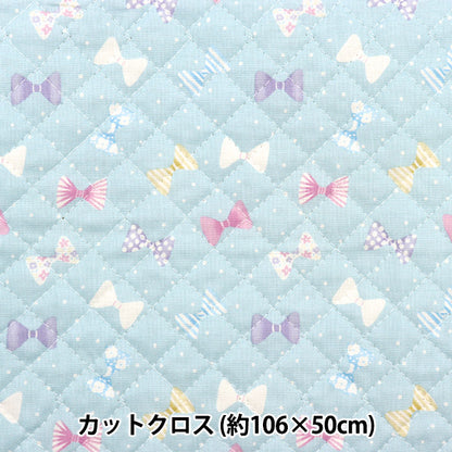 Fabric 『SheetingQuilt petite collection Ribbon Cut Cloth Approximately 106 x 50cm Mizuiro CQ-PTC-RIB-B]