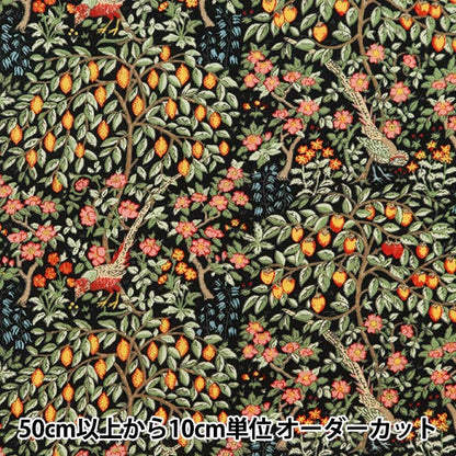 [Aus Menge 5] Fabric "Darlehen V & A Orchard Black VA10009-C"