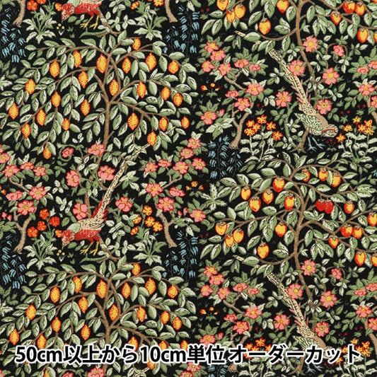 [Aus Menge 5] Fabric "Darlehen V & A Orchard Black VA10009-C"