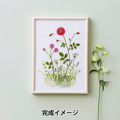 Kit de bordado "Kazuko Aoki Garden Sketchbook Small Rose Garden 542208" Lecian Lucian Cosmo Cosmo