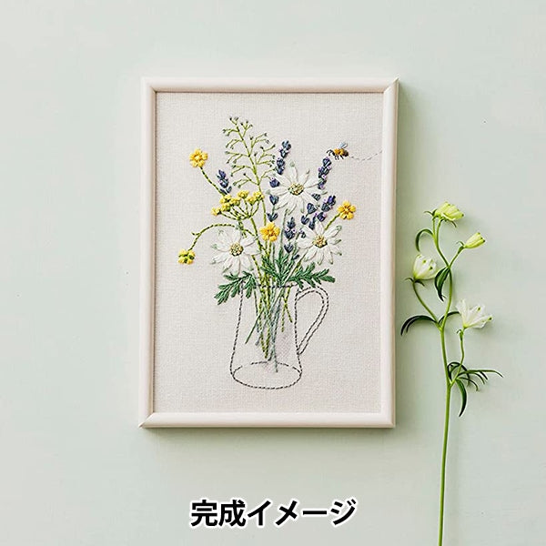 Kit di ricamo "Kazuko Aoki Garden Sketchbook Bouquet 542209" Lecien Lucian Cosmo Cosmo