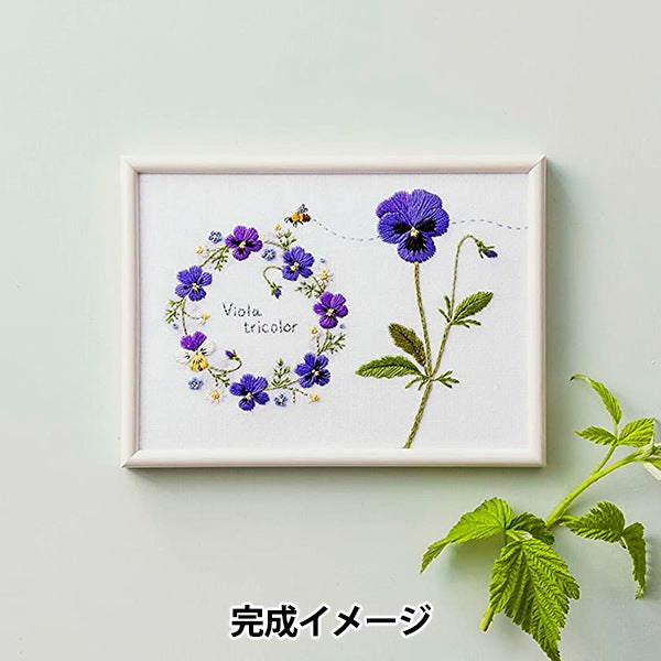 Embroidery kit "Kazuko Aoki Garden Sketchbook Viola Lease 542211" LECIEN Lecien COSMO Cosmo