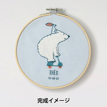 Комплект вышивки "Подарок стежка белого кума скутер TB182" DMC Diementea