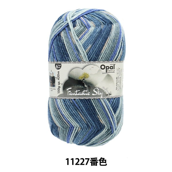 Sock Yarn Yarn "Fantastics Kai 6Ply 11227 Color" Opal Opal