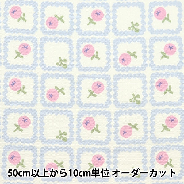 [Из количества 5] Ткань 『Оксфорд Onnera Scandinavian Floral Pattern Mint On10497-C"