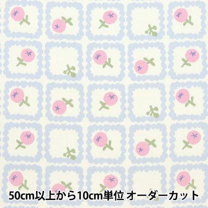 [Из количества 5] Ткань 『Оксфорд Onnera Scandinavian Floral Pattern Mint On10497-C"