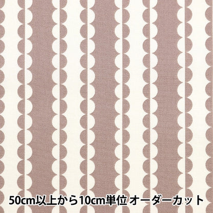 [Из количества 5] Ткань 『Оксфорд Onner Dot Stripe Mocha On10498-C"