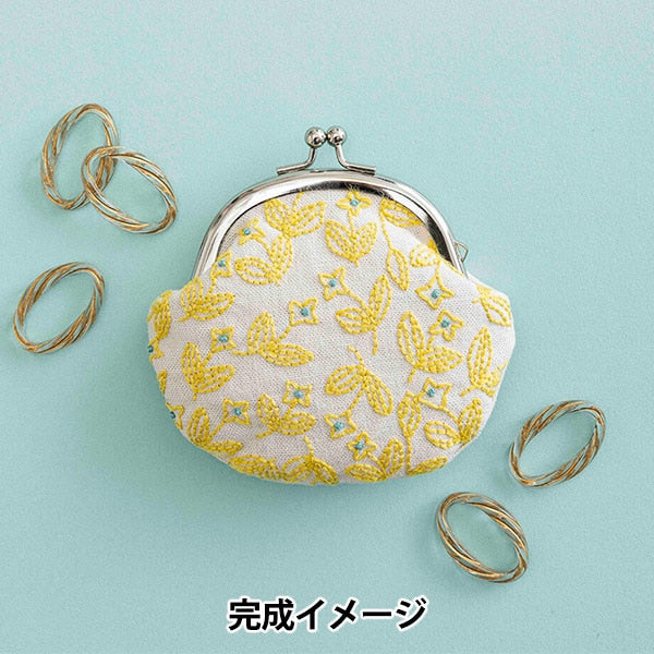刺しゅうキット 『戸塚刺しゅう 星あかりの刺繍手帖 がま口 花額装 533