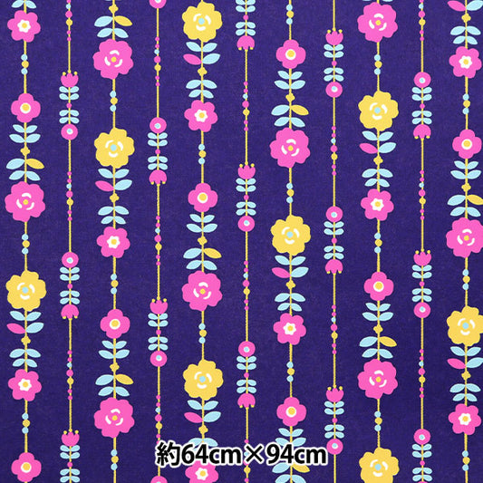 Washi "Máquina Mikira Zen Patrón nórdico 14 línea Flower Navy Hokuou14"