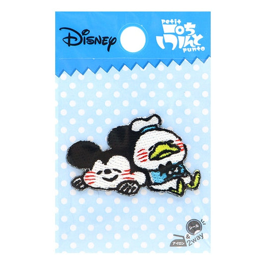 Patch "Kanahei Painting Mickey Mouse and Donald Duck GW-1104-1A" KOKKA