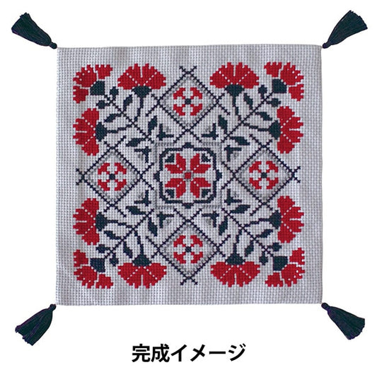 자수키트 "Folkro 패턴 가넷 타일 9099" Olympus