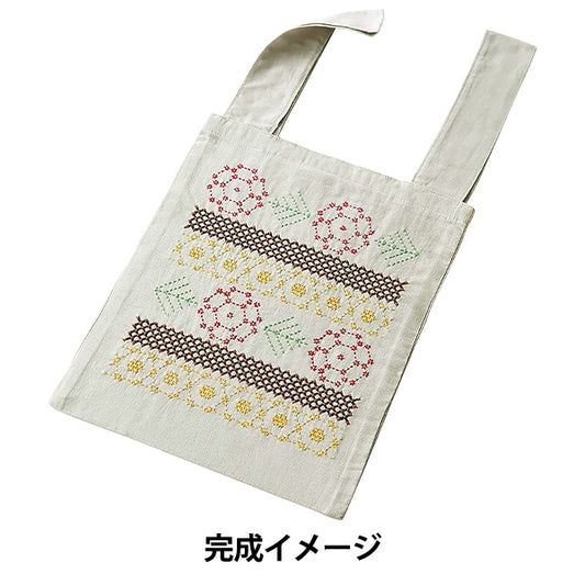 Embroidery kit "SashikoEco Bagla Buketiel Poppy SK-443] Olympus