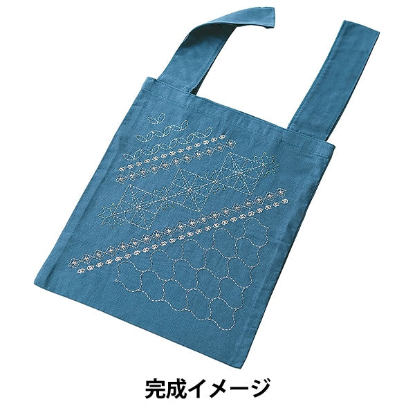 Embroidery kit "SashikoEco Bagla Buketiel Nemophila SK-444] Olympus