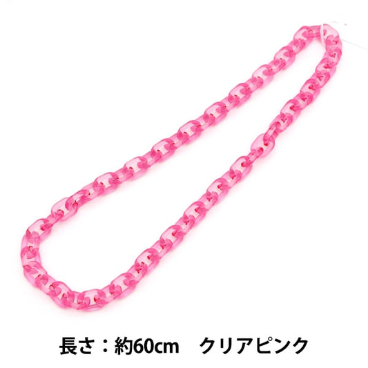 Parti artigianali "Colore a catena a forma di o -a forma di rosa trasparente di circa 60 cm"