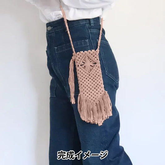 Handicraft kit "Macramesma Hopo Shet Kit Smoke Pink A-001" Sawada Sawada