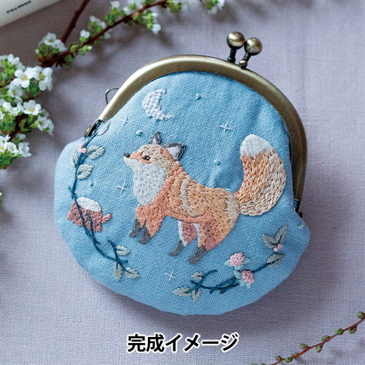 Kit di ricamo "Kit di ricamo animale di Chicchi's Abbagliante Moon Forest and Fox Gamaguchi』