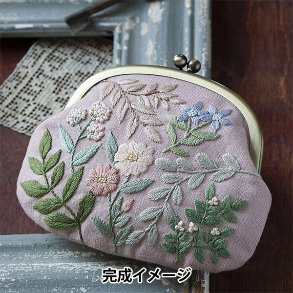 Embroidery kit "Wild flowers that blew the windGamaguchi Pink PHC-114-1] PIECE Peace