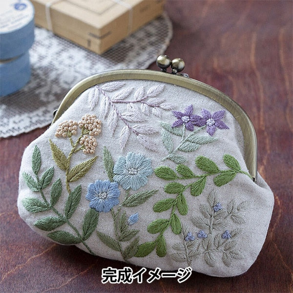 Embroidery kit "Wild flowers that blew the windGamaguchi Blue PHC-114-2] PIECE Peace