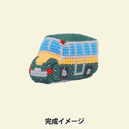 Embroidery kit "Holding Karuma no Pink Cushion 5. Retro Bus 342743-5"