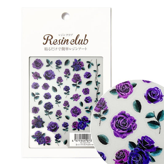 Materiale in resina "Rosa rosa viola RC-RER-104" Resin Club