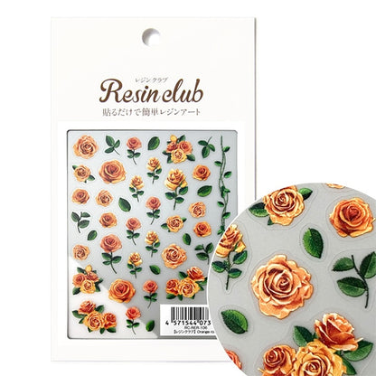 Materiale in resina "Rosa a doppia faccia arancione RC-RER-106" Resin Club