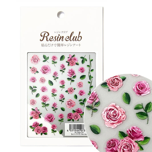 Materiale in resina "Rosa rosa rosa a doppia faccia RC-RER-107" Resin Club