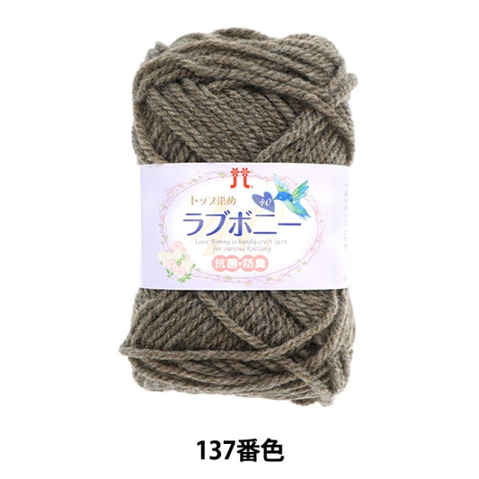 秋冬毛糸 『トップ染め ラブボニー 137番色』 Hamanaka ハマナカ