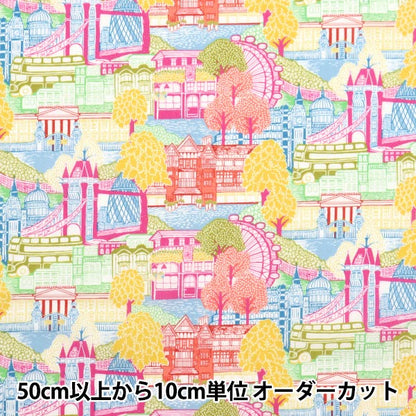 [الكمية تبدأ من 5] قماش "Liberty Fabrics Tana Lawn Capital Views 3636845-AU" Liberty Japan Liberty Japan