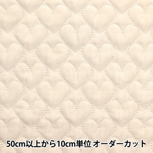 [Aus Menge 5] Stoff "Quilting Nerori Rose Heart Heart Off White NRF-05H-OW"