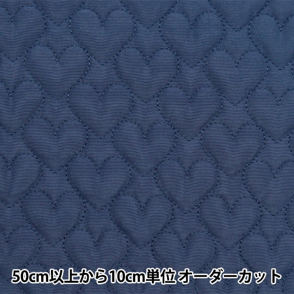 [Da 5] Fabric "Quilting Nerori Rose Heart Quilt Navy NRF-05H-NV"