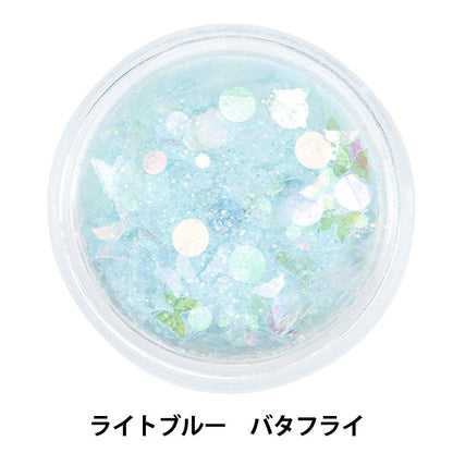 Resin material "Vijucle Ramef Light Light Blue Butterfly 10-3692"