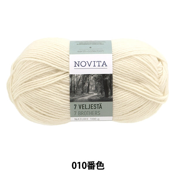 Осень и зимаПряжа "7brothers Nature 10th Color Off White] Novita Novitaita