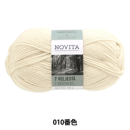 Осень и зимаПряжа "7brothers Nature 10th Color Off White] Novita Novitaita
