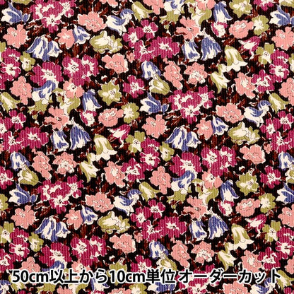 [From quantity 5] Fabric "Liberty Fabric CorduroyPrint Froralia 3633242-J23B] Liberty Japan