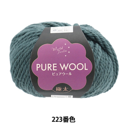 Herbst und WinterGarn "Pure Woll Fighter 223 Farbe Turquoise" World Festa World Festa