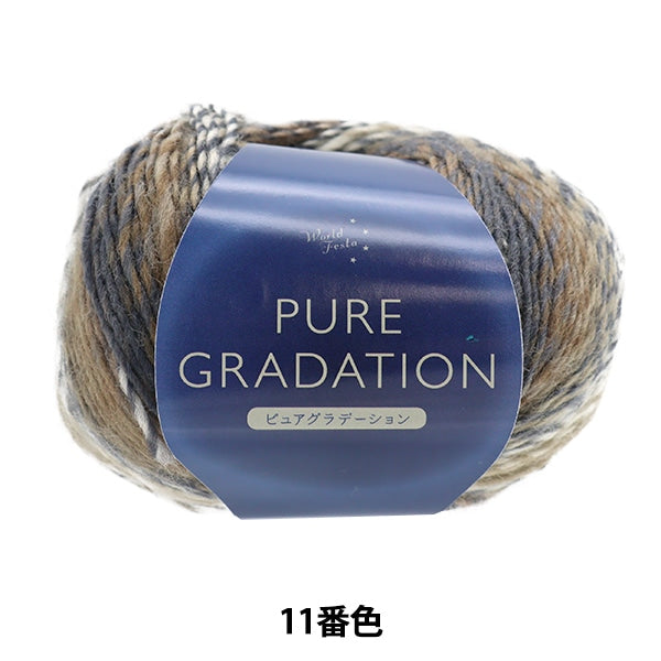 Fall and winterYarn "Pure Gradation 11 Color ZH1915" WORLD FESTA World Festa
