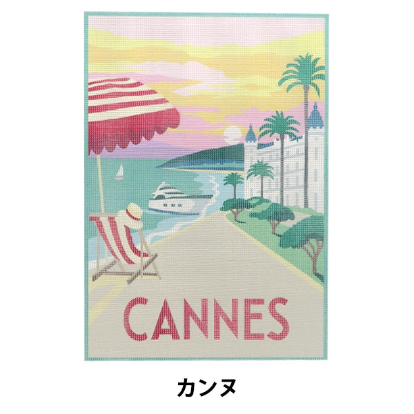 Embroidery kit "Print Canvas Cannes C2202" DMC Dewem Sea