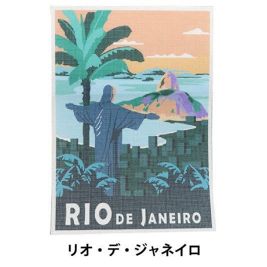 Embroidery kit "Print Canvas Rio de Janeiro C2208" DMC Dewems