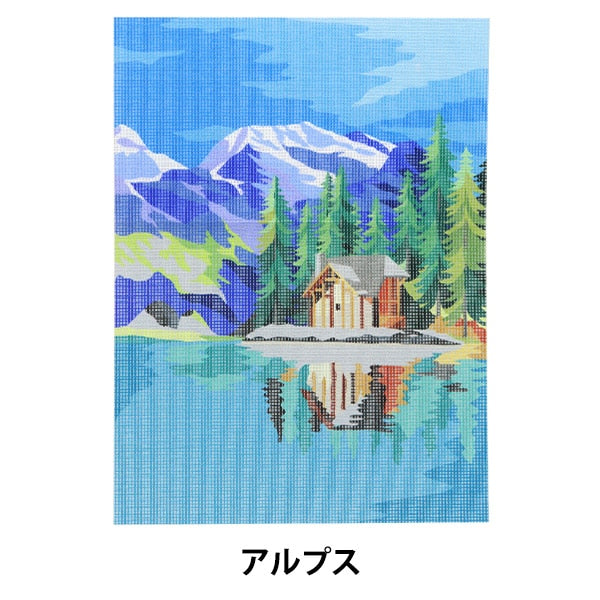 Embroidery kit "Print Canvas Alps C2211" DMC Deem Sea