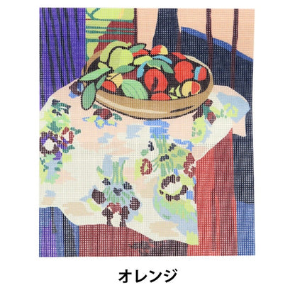 Embroidery kit "Print Canvas Orange C2215" DMC Dewem Sea