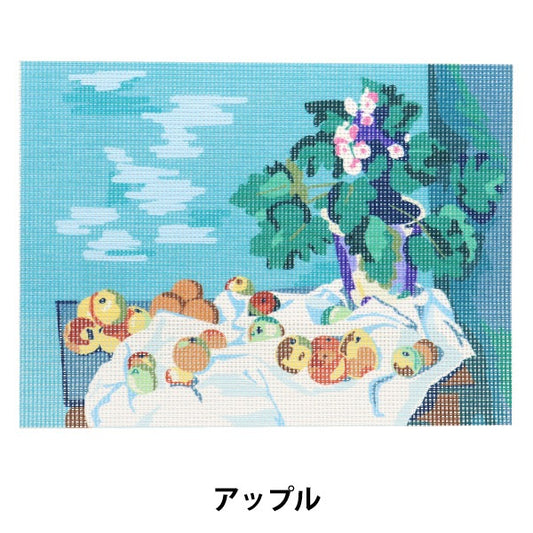 Embroidery kit "Print Canvas Apple C2216" DMC Dewems