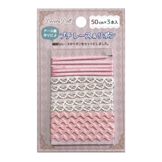 Запчасти из ручной работы "Decorador Petit Race & Ribbon Set Pink DDR-04"