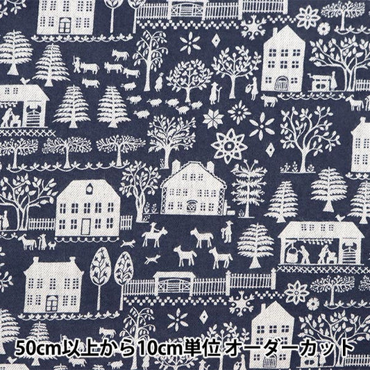 [From quantity 5] Fabric "Liberty Fabric Airy Cott Lou Shizes Farm 3639173J23A" Liberty Japan