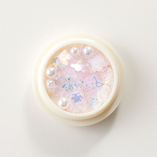 Resin material "Mixed flake light pink 10-3782"