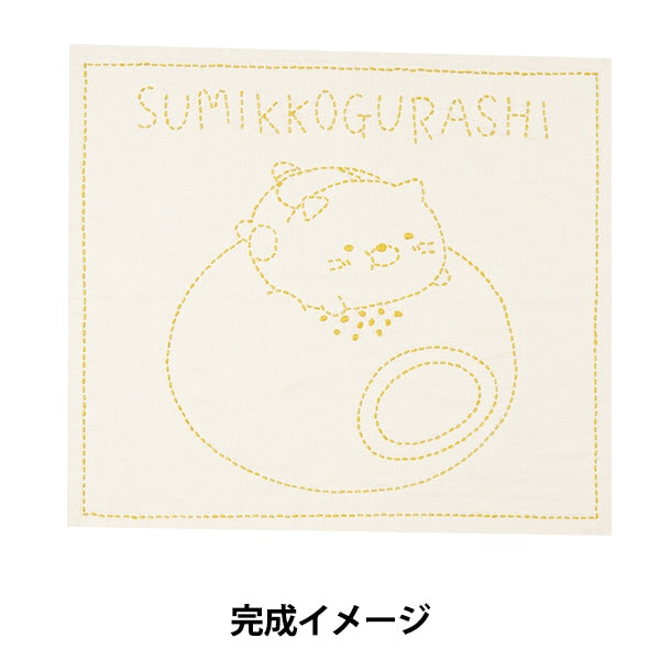 刺绣套件“ Sashiko Kit Kit Kit Kit Kit Kitako Gusuko Gurashi Cat 30012-4” Harawoolhara羊毛