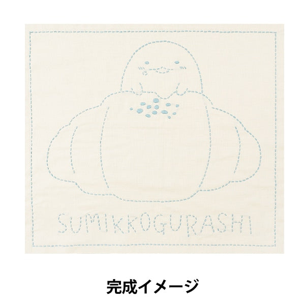 Набор для вышивки "Sashiko Kit Kit Fukin Sumikko Gurashi 30012-5" Harawoolhara Wool