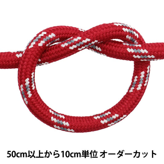 [From quantity 5] Craft Cord "Outdoor code width about 6mm red YKT-3B" KOKKA