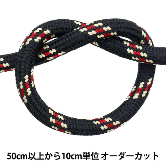 [From quantity 5] Craft Cord "Outdoor code width width about 6mm black YKT-3F" KOKKA